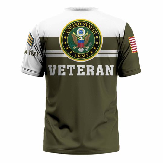 Customized US Army Veteran T-Shirt