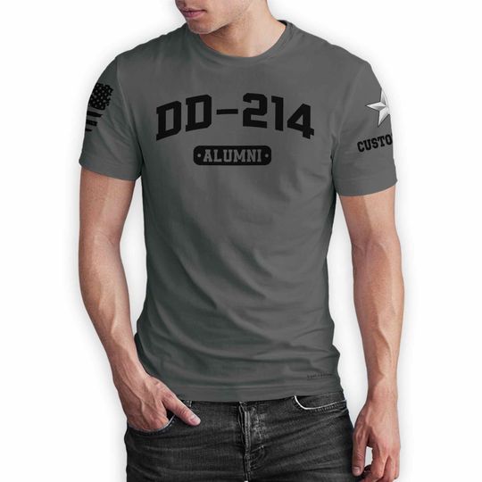 Personalized DD-214 T-Shirt with Peaceful Quote