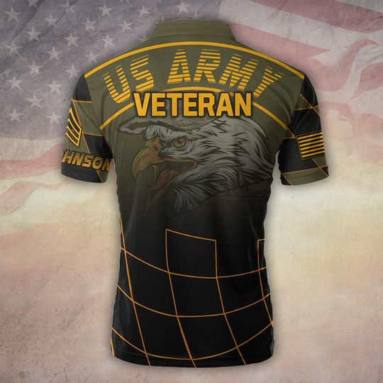 Customized US Veteran Military Art Bowling Jersey