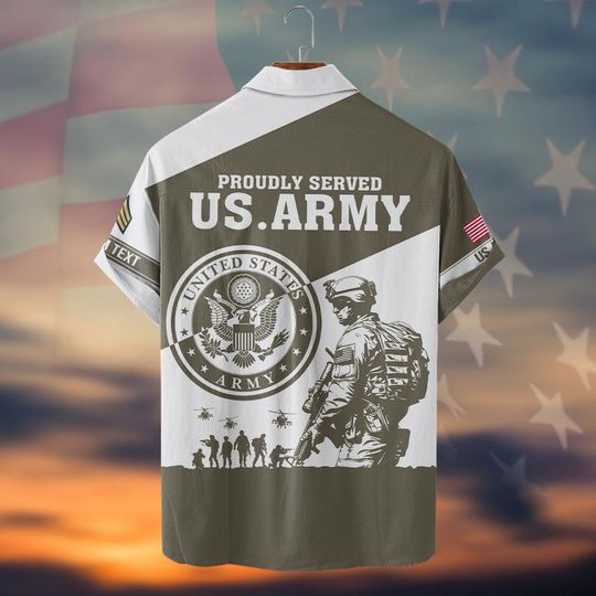 Customized US Military Shirts Hawaiian Shirt