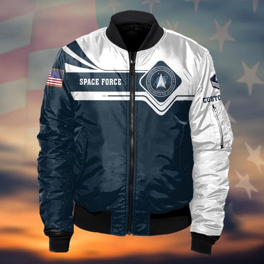 Customized Space Force Veteran Bomber Jacket