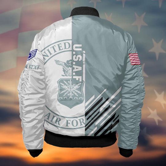 Customized US Air Force Veteran Bomber Jacket