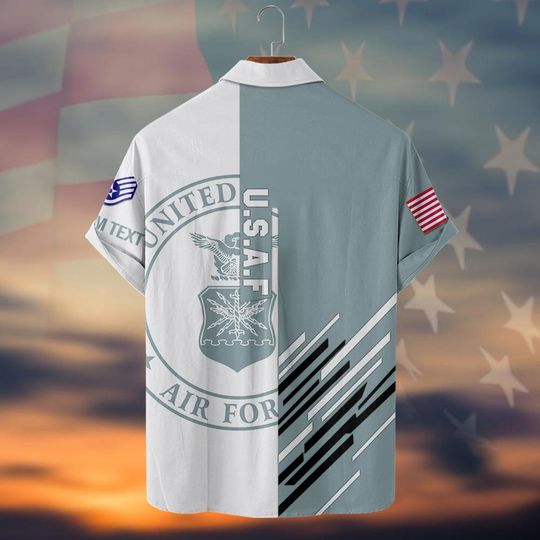 Customized US Air Force Veteran Shirts Hawaiian Shirt