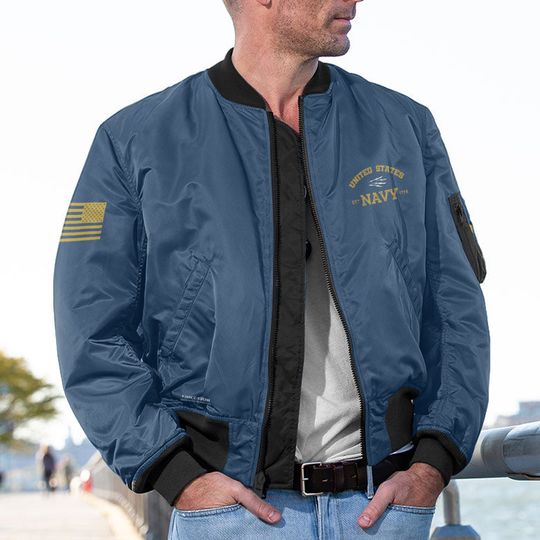 US Navy Rating Custom Bomber Jacket