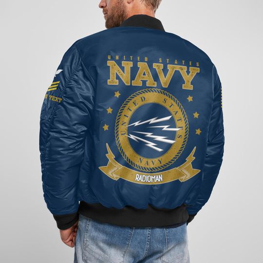 US Navy Rating Custom Bomber Jacket