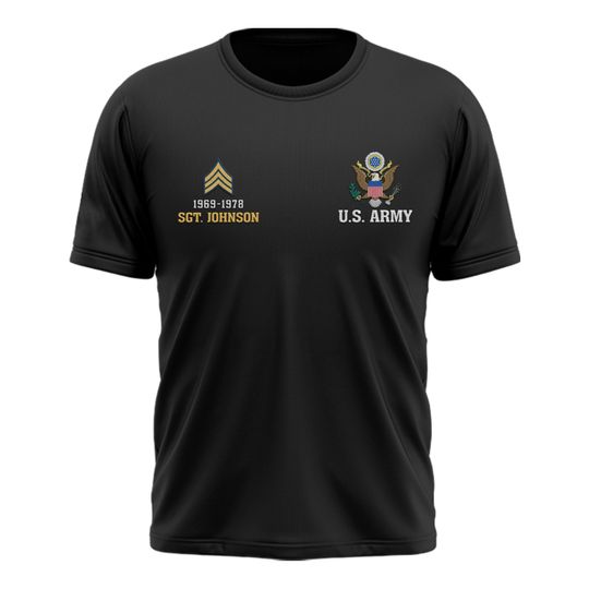 Customized US Military Proudly Served 3D shirt