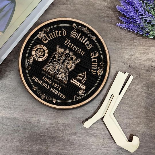 Customized U.S Veteran Proudly Served