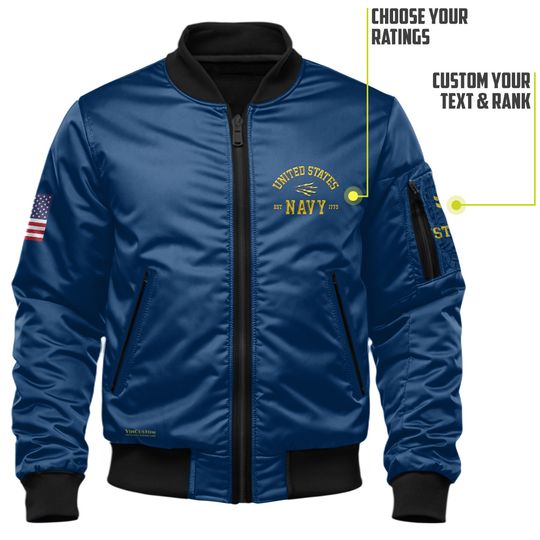 Customized US Navy Ratings Bomber Jacket