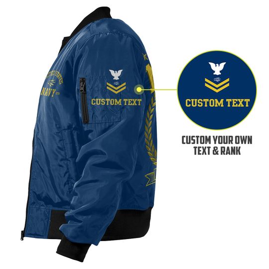 Customized US Navy Ratings Bomber Jacket
