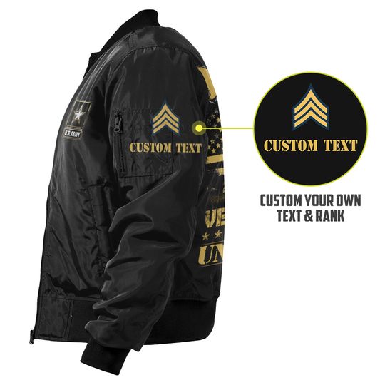 Customized DD-214 Veteran Bomber Jacket