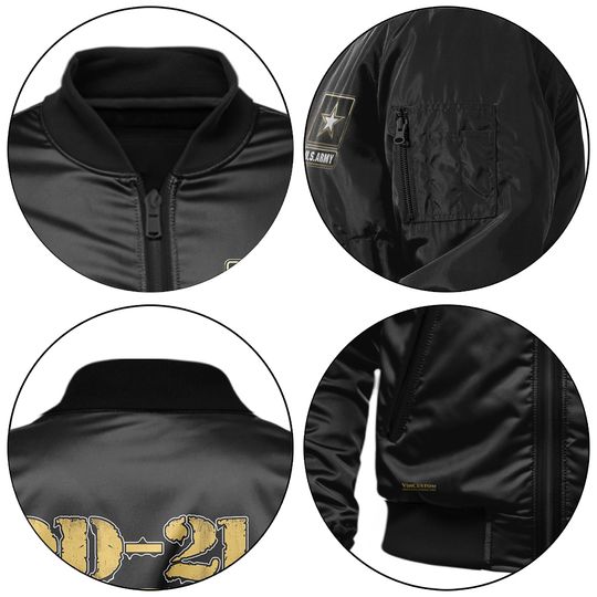 Customized DD-214 Veteran Bomber Jacket