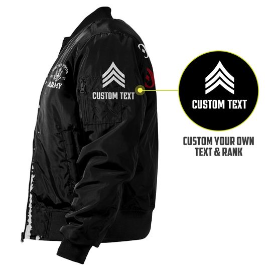Customized Memorial Day Bomber Jacket x “God Bless Our Fallen Heroes” - Bomber Jacket