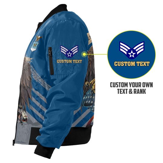 Customized US Air Force Bomber Jacket x “All Gave Some Some Gave All” Bomber Jacket