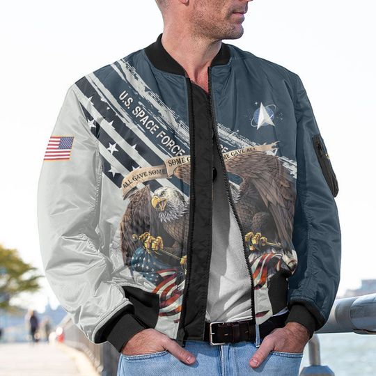 Customized US Space Force Bomber Jacket x “All Gave Some Some Gave All”