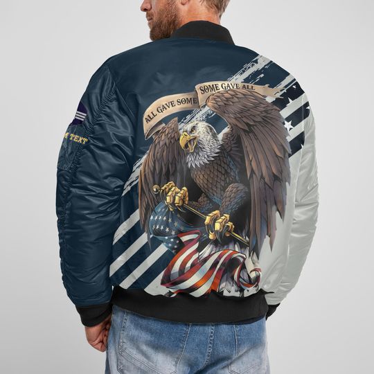 Customized US Space Force Bomber Jacket x “All Gave Some Some Gave All”
