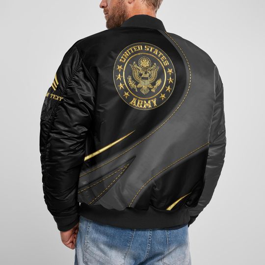 Customized U.S Army Proudly Served Bomber Jacket
