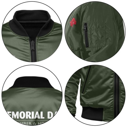 Customized US Army Memorial Day Bomber Jacket: Remember & Honor Our Veterans
