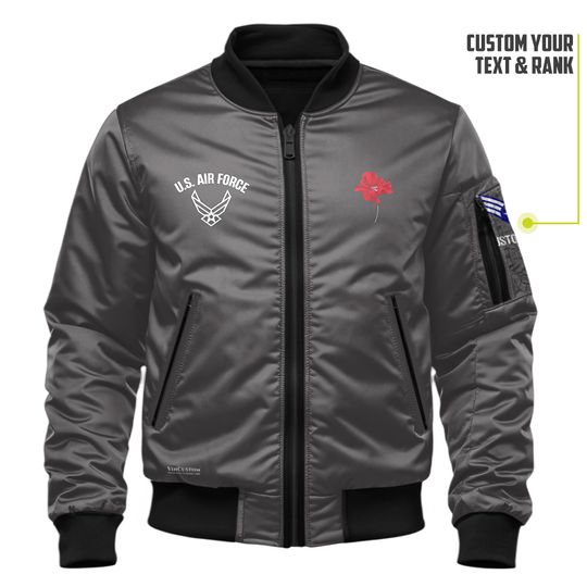 Customized US Air Force Memorial Day Bomber Jacket: Remember & Honor Our Veterans