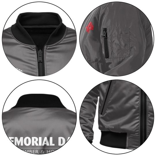 Customized US Air Force Memorial Day Bomber Jacket: Remember & Honor Our Veterans
