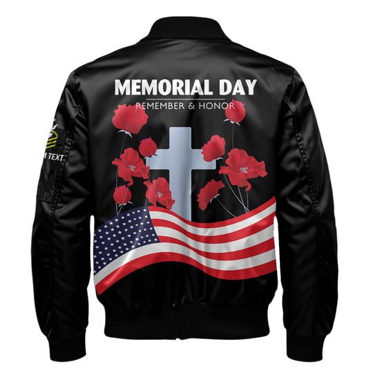 Customized US Coast Guard Memorial Day Bomber Jacket: Remember & Honor Our Veterans