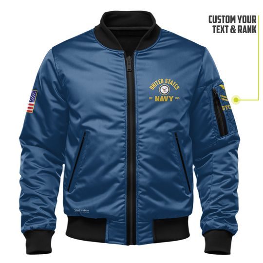 Customized US Navy Bomber Jacket