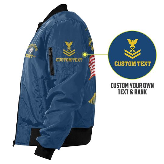 Customized US Navy Bomber Jacket