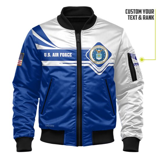 Customized U.S Air Force Veteran Bomber Jacket