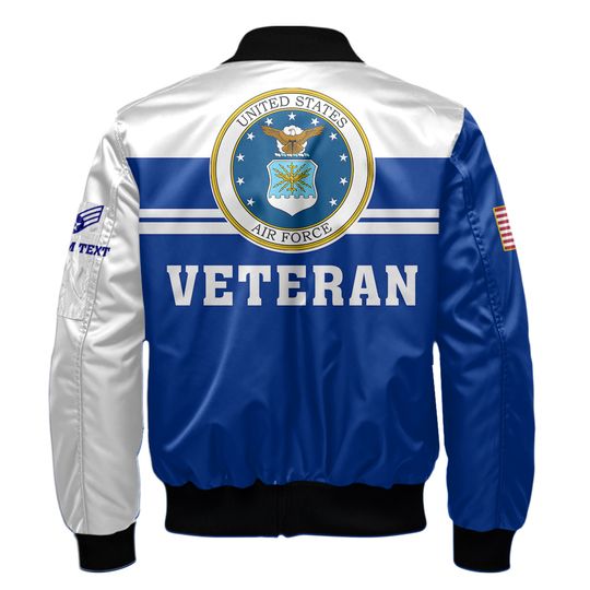 Customized U.S Air Force Veteran Bomber Jacket
