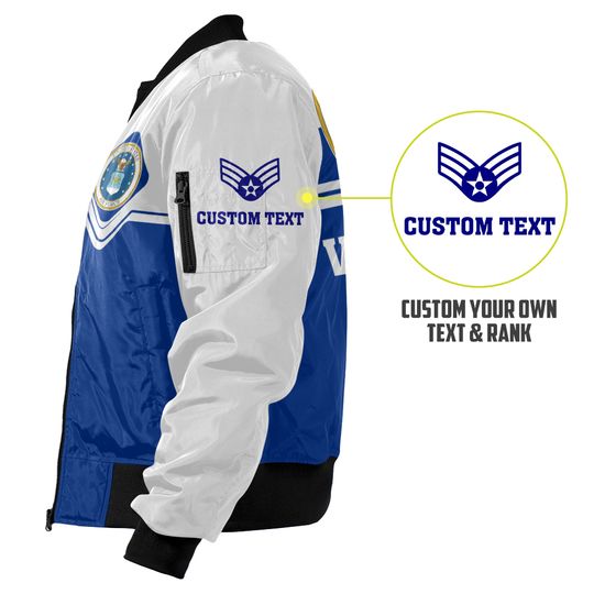 Customized U.S Air Force Veteran Bomber Jacket