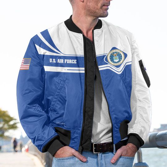 Customized U.S Air Force Veteran Bomber Jacket
