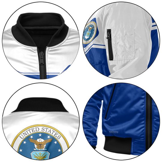 Customized U.S Air Force Veteran Bomber Jacket