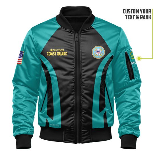 Customized U.S Coast Guard Bomber Jacket