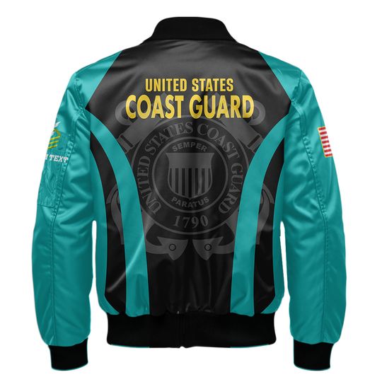 Customized U.S Coast Guard Bomber Jacket
