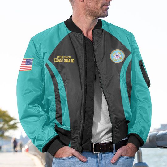 Customized U.S Coast Guard Bomber Jacket