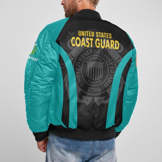 Customized U.S Coast Guard Bomber Jacket