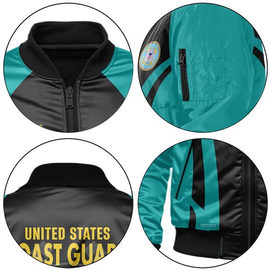Customized U.S Coast Guard Bomber Jacket