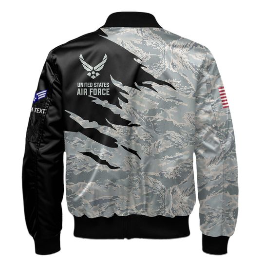 Customized Camouflage U.S. Air Force Bomber Jacket