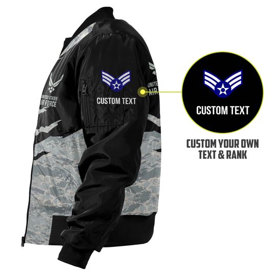 Customized Camouflage U.S. Air Force Bomber Jacket