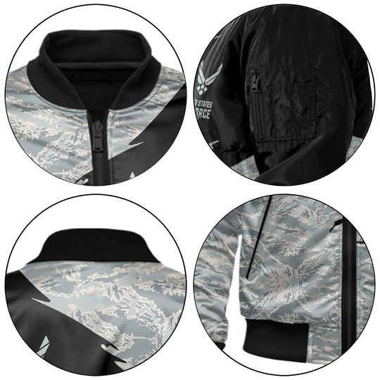 Customized Camouflage U.S. Air Force Bomber Jacket