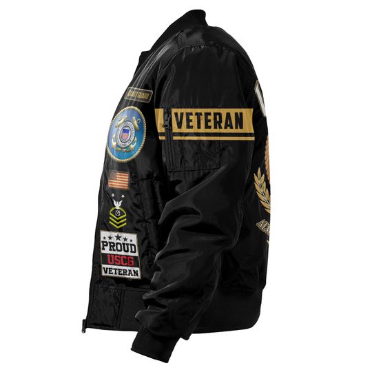 Customized U.S Coast Guard Proudly Served Bomber Jacket