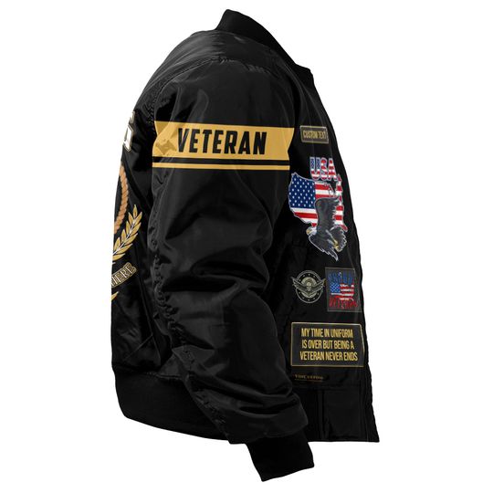 Customized U.S Coast Guard Proudly Served Bomber Jacket