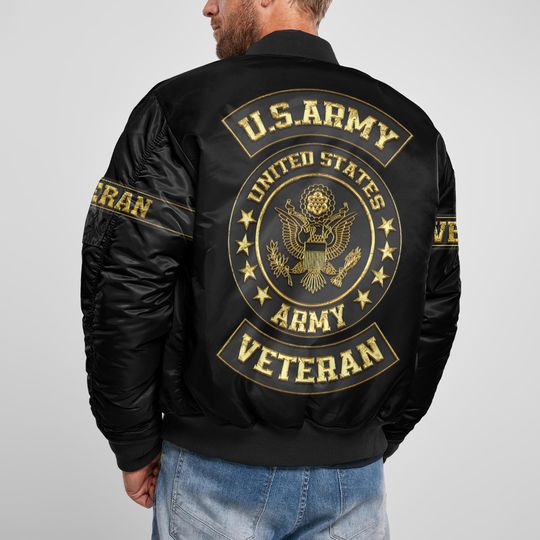 Customized U.S Army Proudly Served Bomber Jacket