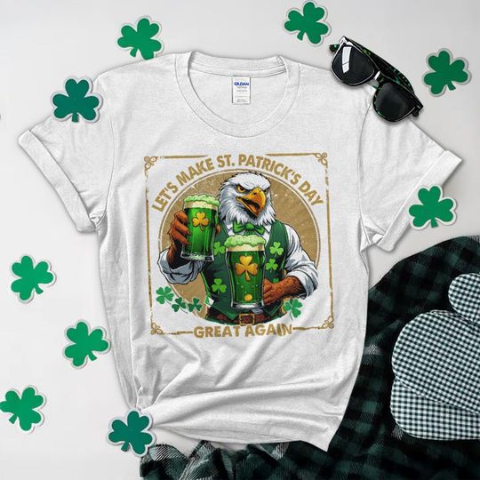 St. Patrick’s Day Heroes Veteran Eagle Bartender T-Shirt
