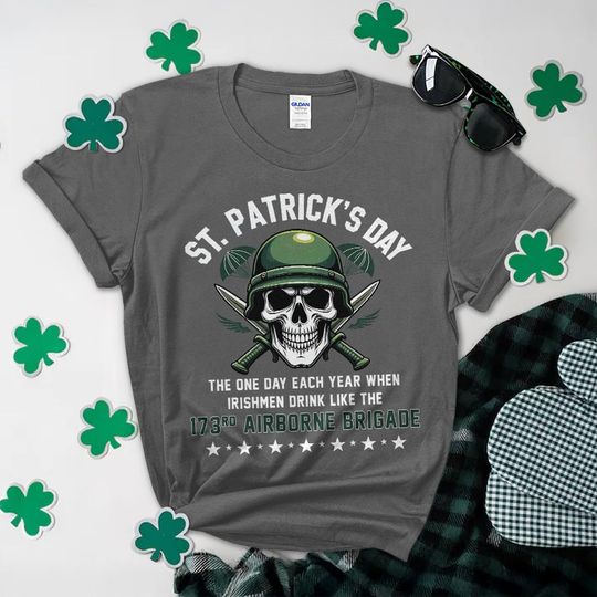 St. Patrick’s Day Warrior T-Shirt 173rd Airborne Brigade Pride