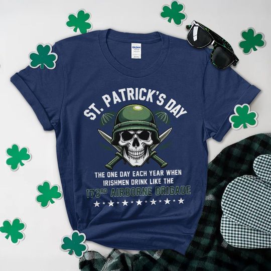 St. Patrick’s Day Warrior T-Shirt 173rd Airborne Brigade Pride