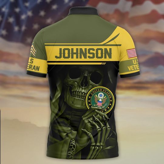 The Warrior’s Skull – Military Pride Never Dies Polo Shirt