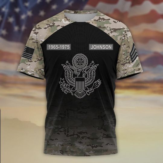 Camo Veteran 3D T-Shirt