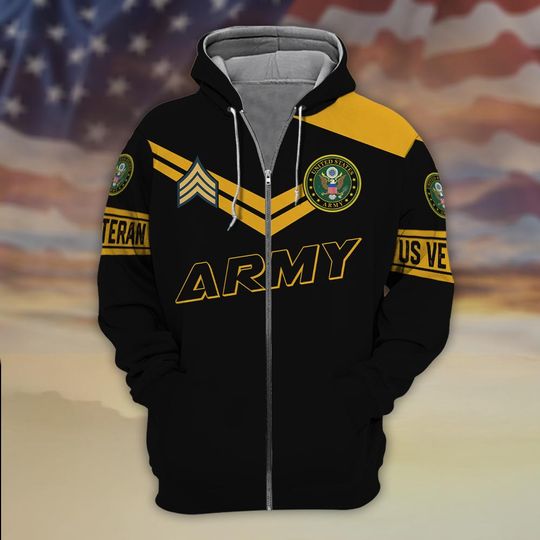 Eagle’s Pride: Unyielding Valor of Our Veterans 3D Zip Hoodie