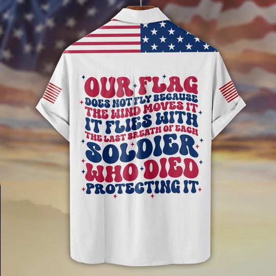 Customized Memorial Day Stars & Stripes Tribute Hawaiian Shirt