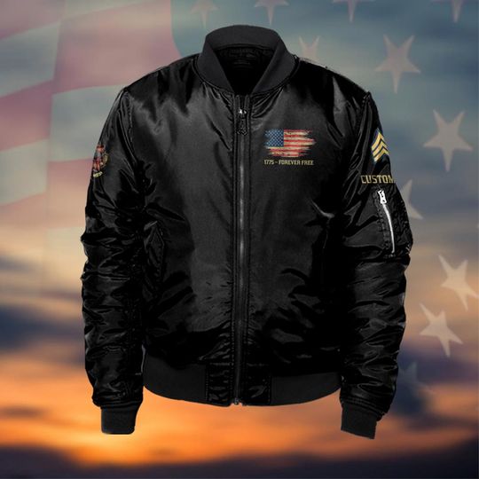 Customized Defiant Patriot Tee – Liberty or Death Edition - Bomber Jacket